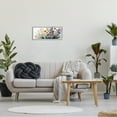 thumbnail image 2 of Stupell Industries Bold Floral Hues Blooming Nature Botanical & Floral Painting Gray Framed Art Print Wall Art, 2 of 7