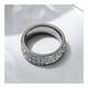 thumbnail image 4 of Anillo de acero inoxidable Diamante Pareja Moda única Hip Hop Ropa Accesorios Hombres Mujeres, 4 of 8