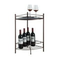 thumbnail image 2 of InRoom Furniture WR1388 19 x 13 x 25 in. Wine Rack, Bronze, 2 of 6