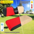 thumbnail image 2 of 10L0L Golf Cart Seat Cover Fits EZGO Yamaha Club Car Precedent DS Rear Seat Golf Cart Accessories - Red Black (XS), 2 of 7