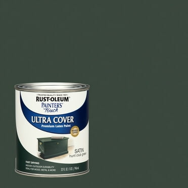 Hunt Club Green, Rust-Oleum Painter's Touch Ultra Cover Satin, Quart, 2 Pack
