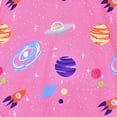 thumbnail image 4 of Vestido de Niña Rosa Espacio Estrella Cohete Planeta Dobladillo Tipo Pañuelo Unicorn 12 Años, 4 of 6