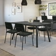 thumbnail image 5 of Amisco Sullivan Dining Chair - Black Polyester / Black Metal, 5 of 9
