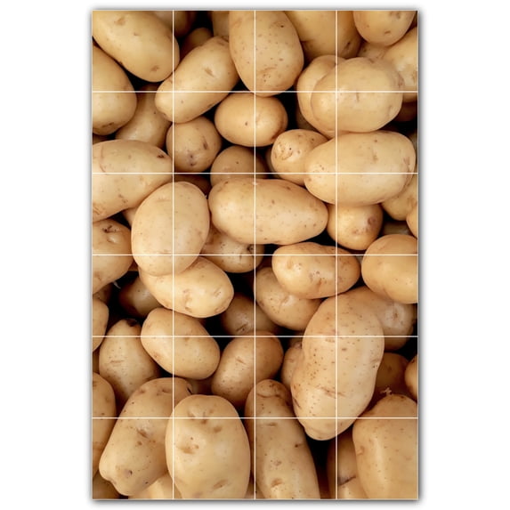 Picture-Tiles.com: Fruit Ceramic Tile Wall Mural WAL500690-46S. 17"W x 25.5"H using (24) 4.25" x 4.25" Ceramic Tiles-Satin Finish