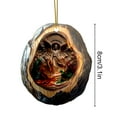 thumbnail image 3 of LanSuare Christmas Nativity Scene Hanging Ornaments, 3.1Inch Religious Nativity of Jesus Pattern Pendant, Suitable for Courtyard, Christmas Tree, Outdoor Hanging Decoration, 3 of 5