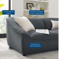 thumbnail image 5 of Loveseat Sofa, Fabric, Dark Grey Gray, Modern Contemporary Urban Design, Living Lounge Room Hotel Lobby Hospitality, 5 of 10