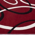 thumbnail image 4 of Allstar Red Modern Geometric Black circle design Area Rug (3' 9" x 5' 1"), 4 of 7