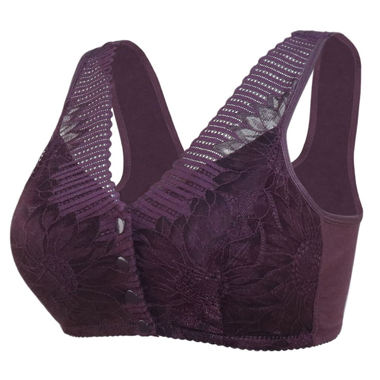 Bralettes For Women,Strapless Bra, Full-Coverage Extreme Lift Underwire Bra,  Convertible Push-Up T-Shirt Bra(42/95,Purple) 