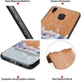 thumbnail image 7 of Labanema Samsung Galaxy A40 2019 Case, Samsung Galaxy A40 2019 Cover with Metal Kickstand, Natural Wood TPU Cover, Anti Scratch Case for Samsung Galaxy A40 2019 (Elk), 7 of 7