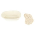 thumbnail image 1 of Handmade Unbleached Natural Cane Banneton Proofing Basket Dough Bread Baking Kit 27.5x14x8cm, 1 of 22