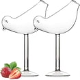 thumbnail image 1 of 2 Pack Bird Cocktail Glasses, 150ml/5Oz Bird Shaped Martini Glass, Clear Fancy Glass Goblet Drinking Glasses for Champagne, Wine, Party, Wedding and H, 1 of 5