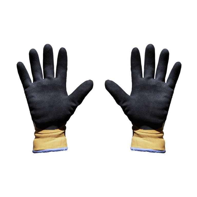 G F 1511L-10 Rubber Latex Coated Work Gloves for Construction Blue Crinkle