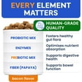 thumbnail image 3 of Bark&Spark Probiotic Chews for Dogs - Digestive Enzymes, Diarrhea & Upset Stomach Relief - Gut Health, Itchy Skin, Prebiotic, Bacon (120 ct), 3 of 7