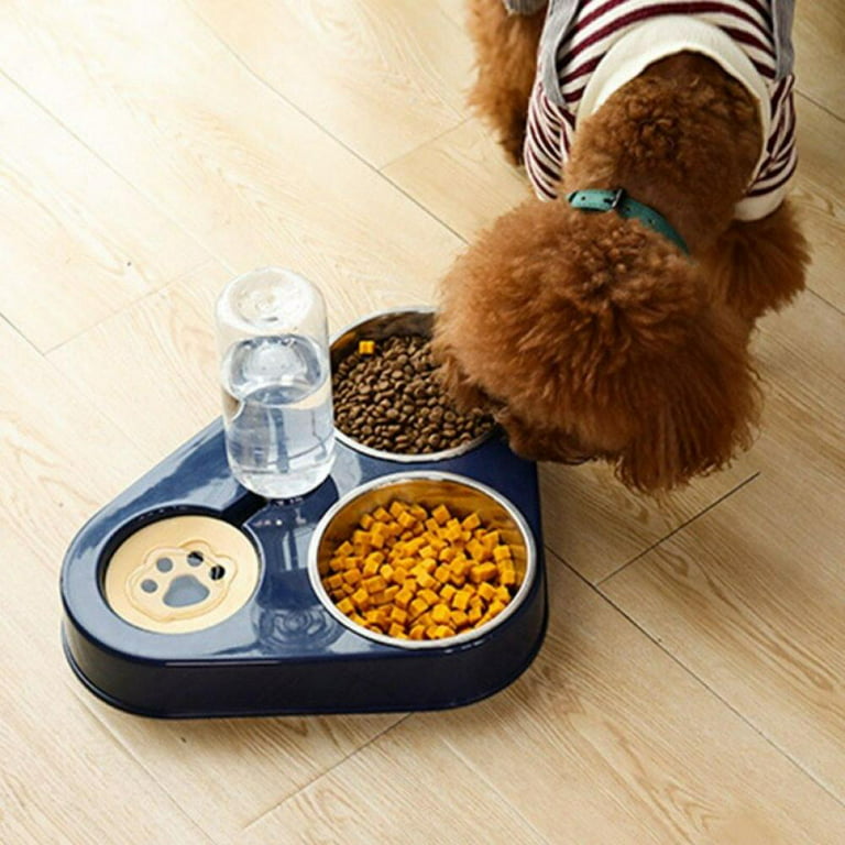 Promotion!SweetCandy 500ML Dog Water Bottle Dog Feeder Bowl Cat Automatic  Drinking Bowl Cat Food Bowl Pet Stainless Steel Double Bowl 3 Bowls 