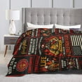 thumbnail image 4 of Firefighter Gifts Funny Cool Throw Blanket 80x60, 4 of 6