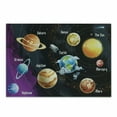 thumbnail image 1 of Outer Space Cutting Board, Solar System of Planets Milky Way Neptune Venus Mercury Sphere Illustration, Decorative Tempered Glass Cutting and Serving Board, Small Size, Multicolor, by Ambesonne, 1 of 1