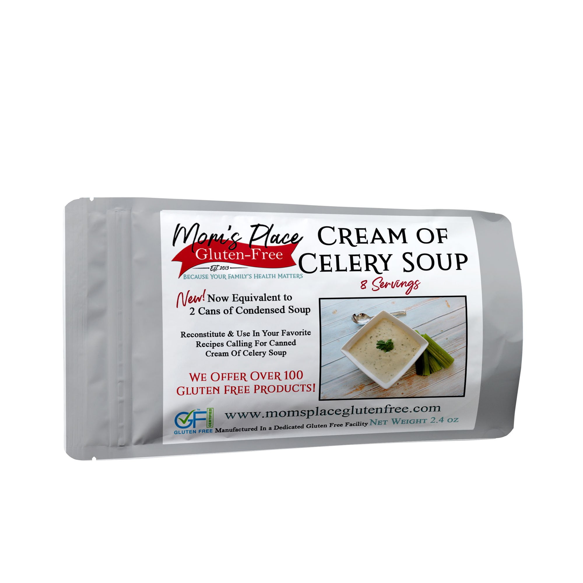 Gluten-Free & Dairy-Free Cream of Celery Soup (2-Pack), Equal to 4 Cans of Condensed Soup