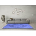 thumbnail image 3 of Ahgly Company Machine Washable Indoor Rectangle Oriental Blue Industrial Area Rugs, 6' x 9', 3 of 4