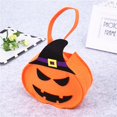 thumbnail image 2 of CUZIBR Halloween Baskets For Kids Pumpkin Candy Trick Or Treat Bags With Handle Large Capacity Party Favors,Orange, 2 of 3