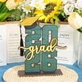 thumbnail image 2 of Wooden Table Sign Class of 2026 Graduation Decorations Sign Class of 2026 Graduation Table Sign, Multicolor Graduation Decorations Class of 2026 Congrats Grad Wooden Table Centerpieces, 2 of 8