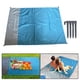 thumbnail image 5 of 2 piezas de manta de playa plegable para acampar al aire libre con 4 estacas duraderas Azul Claro Verde kusrkot Manta de picnic, 5 of 8