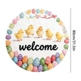 thumbnail image 2 of Round Easter Bunny Shaped Welcome Mat - Absorbent Durable Non Floor Cover for Indoor Use 40cm 60cm 80cm Round Rug Carpet, 2 of 3