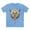 Carolina Blue, variant on Butterfly shirt, Shirt with Butterfly, Tee Shirt with Antique Butterfly