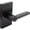 Matte Black, variant on Stone Harbor Hardware Vienna Door Lever with Rectangular Rosette, Entry Function, KW Keyway, Satin Nickel