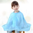 thumbnail image 3 of Cape de Coupe de Cheveux pour Enfants Cape de Coiffeur Imperméable Robe de Coupe de Cheveux pour Salon Accessoire de Coiffure (Bleu Ciel), 3 of 9
