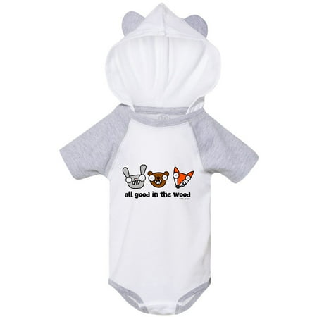 

Inktastic All good in the wood Gift Baby Boy or Baby Girl Bodysuit
