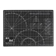 thumbnail image 3 of Unique Bargains A4 Self-Healing Cutting Mat, 12' x 9' Non-Slip Double Sided with Grid PVC Mat Black, 3 of 6