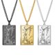thumbnail image 1 of Dawapara-Juego de cartas de Tarot, collar con colgante, tarjetas de Tarot de Arcana mayor, joyería de acero inoxidable Fivean unisex, 1 of 2