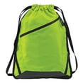 thumbnail image 2 of Yellow Rooster Unisex Zip-It Cinch Pack Lime Shock/ Black, 2 of 4