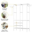 thumbnail image 3 of 4 Layers of Shelves Closet Organizing Rack,360° Rotatable Hooks - Closet Organizer for Home & Laundry Room​, 3 of 9