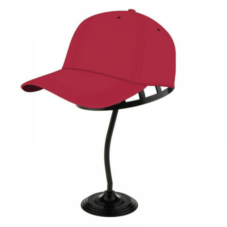 Domed Metal Tabletop Hat Display Rack Metal Hat&Wig Stand Black Freestanding
