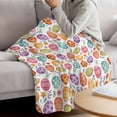 thumbnail image 3 of Easter Eggs Blanket Soft Cozy Warm Throw Blanket for Couch, Plush Fuzzy Flannel Fleece Blankets for Sofa, Colorful Eggs Spring Flowers Leaves Garden Plants Bed Blankets Gifts for Men, 32"x48", 3 of 9