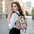 thumbnail image 6 of FORMRS Mini Backpack Purse for Women Quilted Travel Daypack Casual Shoulder Bag, Abstract Geometric, 6 of 7