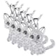 thumbnail image 1 of Cadenas con Dije y Circonia, MXEKI-005, 5Pzas, Gato/Circonia, Plata, Metal, Cadena y Dije, 1 of 3