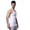 thumbnail image 6 of MINKUROW Mens Slimming Body Shaper Vest Shirt Abs Abdomen Slim White,XXL, 6 of 7