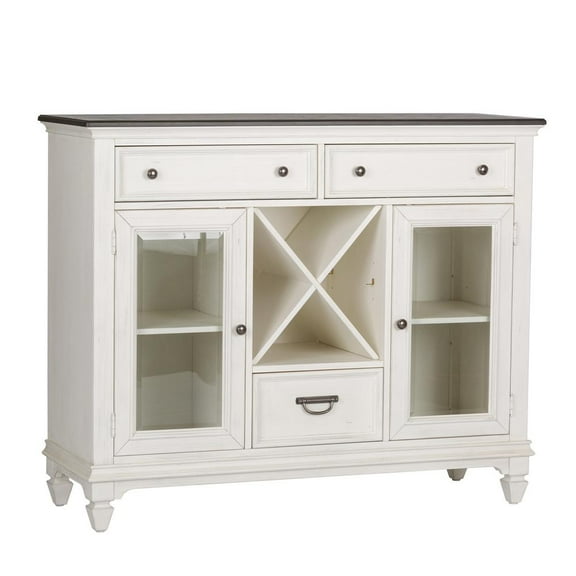 Liberty Furniture Industies, INC Allyson Park Allyson Park Buffet in Wirebrushed White w/ Charcoal Top
