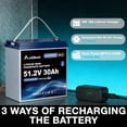 thumbnail image 5 of ANLIBATT Golf Cart LiFePO4 Battery 48V 30Ah Grade A Bluetooth Deep Cycles Rechargeable Lithium Battery with Built-in 100A BMS for Golf Cart, Solar System, Rvs, 5 of 8