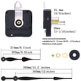 thumbnail image 1 of Baohd High Clock Movement with Hour Minute Hands Replacement Hanging Wall Clocks Mechanism DIY Crafts Repairing Kit Accessories, 1 of 7