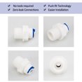 thumbnail image 3 of Unique Bargains 5pcs 3/8 Inch BSP Male to 1/4 Tube OD Straight Water Purifier Tube Connector Filter Pipe Joint Fitting, 3 of 7
