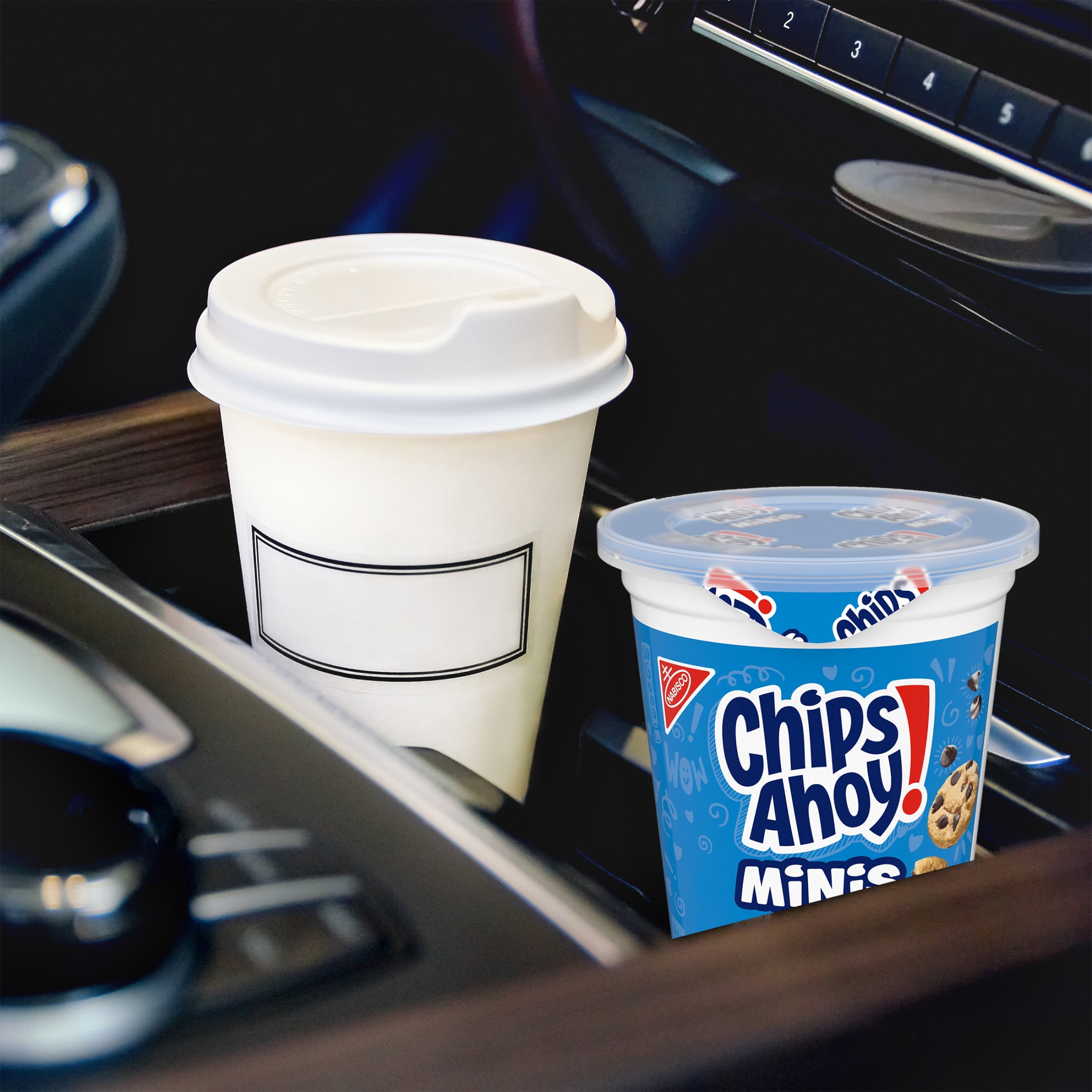 (2 pack) CHIPS AHOY! Minis Original Fudgy Chocolate Chip Cookies, Go-Paks, 3.5 oz Cup