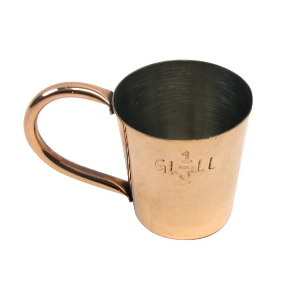 1/2 Gill Copper Naval Rum Ration Cocktail Shot Glass Vintage Nautical