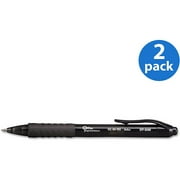 Office Impressions Roller Ball Retractable Gel Pen, Black Ink, Medium Point, 12/Box, 2 Boxes