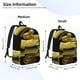 thumbnail image 2 of Disketp Yellow White-Lipped Pit Viper Mochila de Lona Estampada, Mochila Escolar de Viaje Ligera para Estudiantes y Portátil-Small, 2 of 5