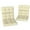 Beige, variant on Indoor Outdoor Chair Cushion with Ties, Button Tufted, for Garden, Red