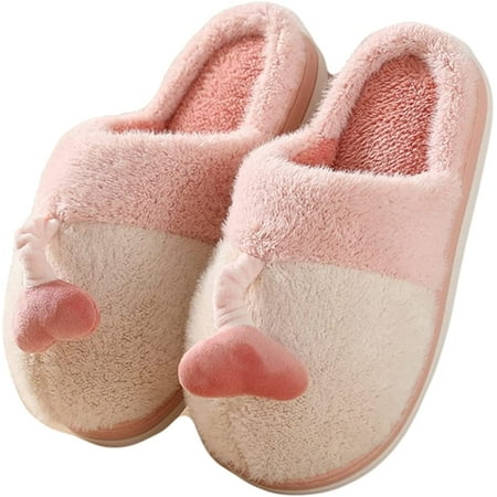 

CoCopeanut Fuzzy House Slippers for Women Winter Warm Cozy Plush Lined Anti-Slip Bedroom Slippers for Indoor Outdoor