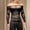 A_ Black, variant on UTSJKR Men's Built-In Bra Off Shoulder Sheer Mesh Long Sleeve Top, Slim Fit Clubwear, Bar Party Stage Night Fashion Trendy Wear Wine L